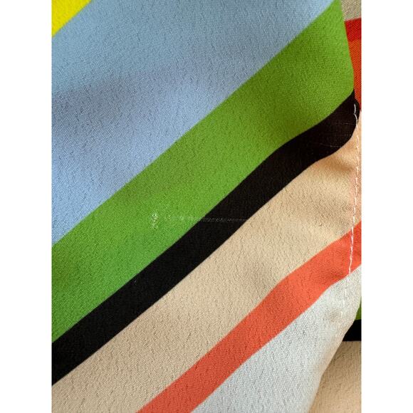 New ~ RIVER ISLAND ~ Women's Multicolor Striped Halter Neck Sheath Dress Size 6 - Picture 6 of 9